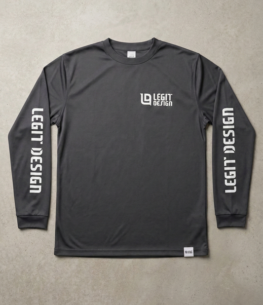 【NEW】4.7oz. ドライシルキータッチロンT ガンメタ レジットデザイン