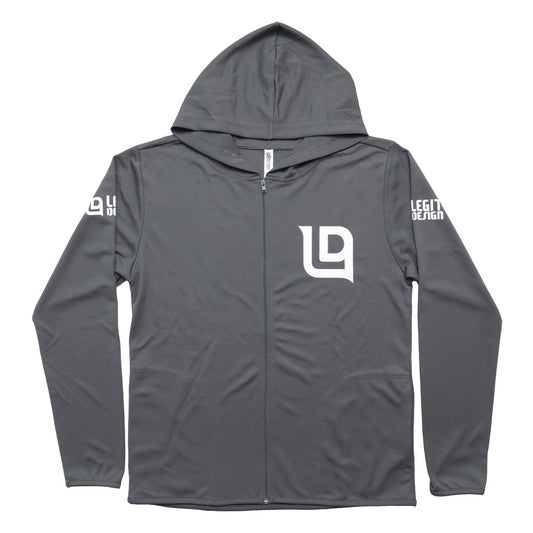 【半額!】ドライジップパーカーLEGIT DESIGNロゴ