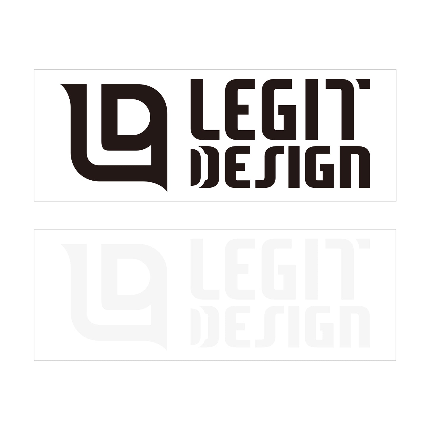 カッティングステッカーLEGIT DESIGN