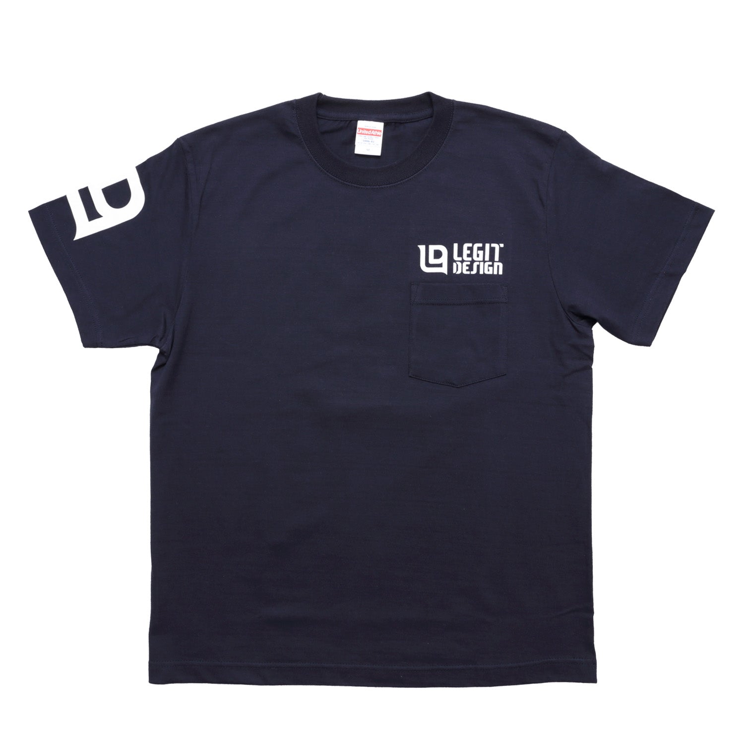 5.6oz.コットンポケット付TシャツLEGIT DESIGNロゴ【カートに入れると